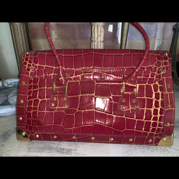 Nwt Nordstrom fuchsia hard bag🌹 - Picture 4 of 9